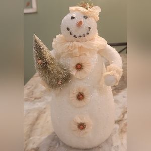Hand crafted snowman